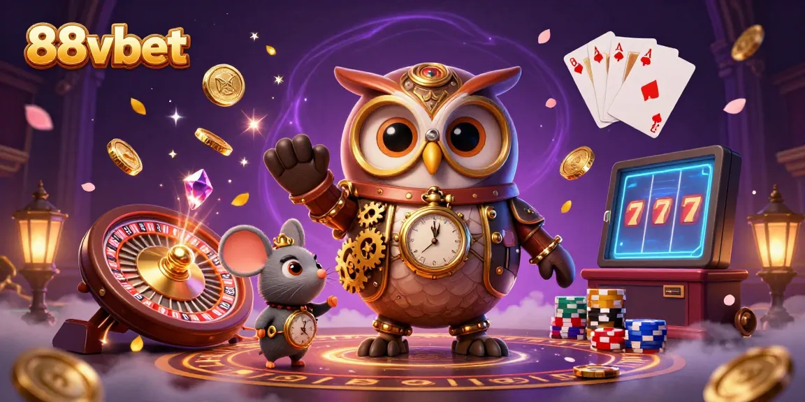 Experience the thrill of 88vbet in a vibrant 3D casino world filled with coins, cards, and excitement.