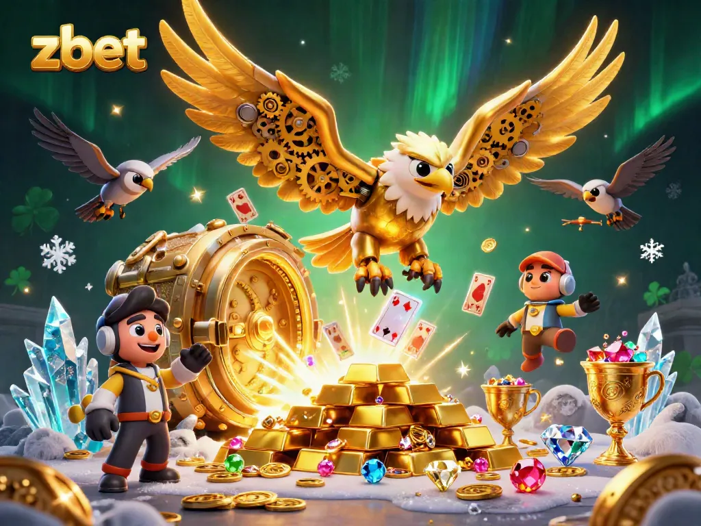 Spin to win with ZBET's immersive gaming experience, highlighted by a dynamic scene of action and treasure.
