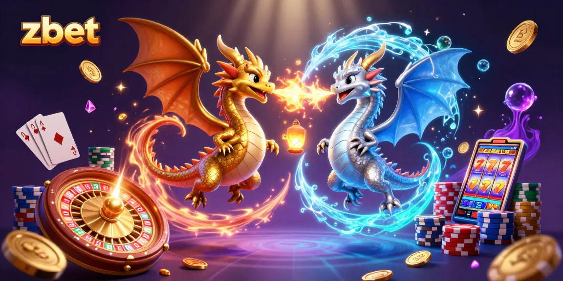 Experience thrilling wins with zbet's vibrant casino atmosphere featuring dragons and gold.