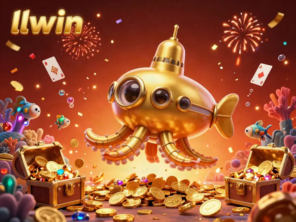Experience thrilling gaming adventures at LLWIN with illuminated treasures and vibrant underwater elements.