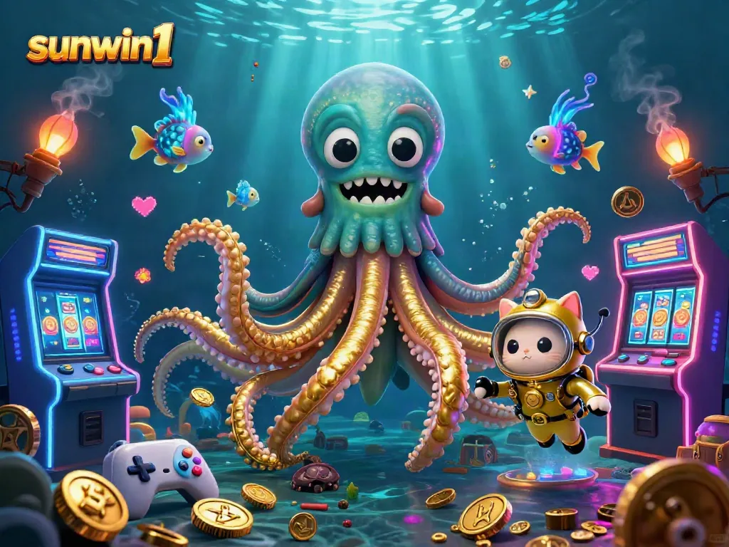 Catch thrilling winnings at sunwin1 with a colorful 3D kraken adventure and dynamic casino games.