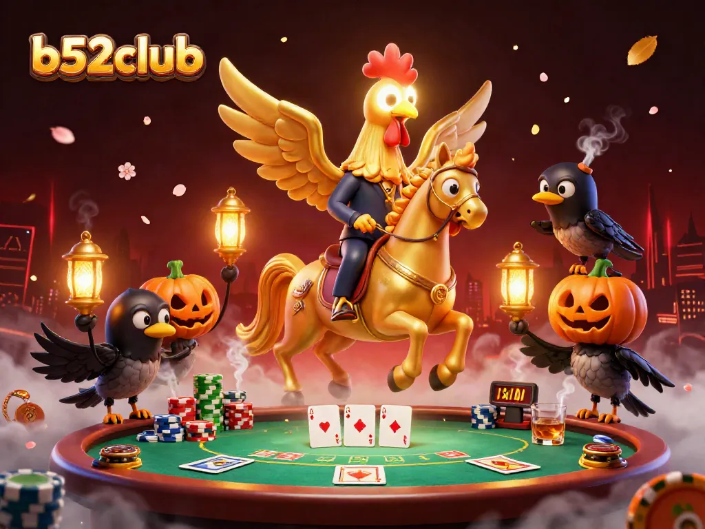 Engage with exhilarating gaming action at b52club, featuring vibrant casino elements and captivating characters.