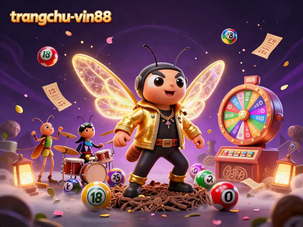 Experience thrilling gameplay with the vibrant scene encapsulating trangchu-vin88's dynamic casino ambiance.