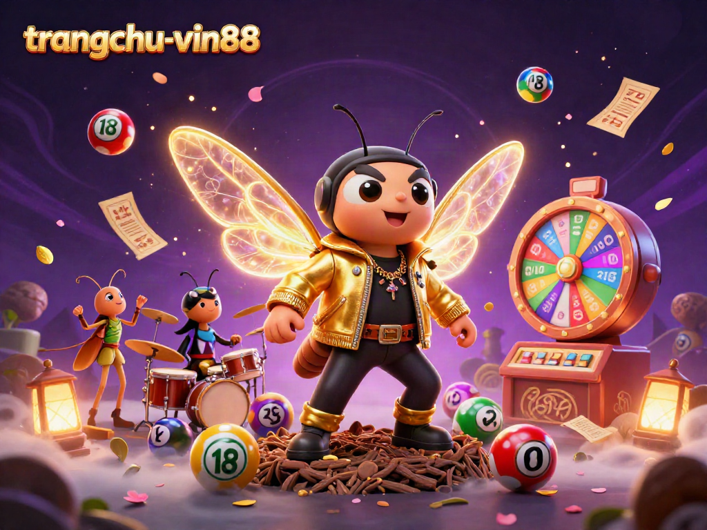 Experience thrilling gameplay with the vibrant scene encapsulating trangchu-vin88's dynamic casino ambiance.