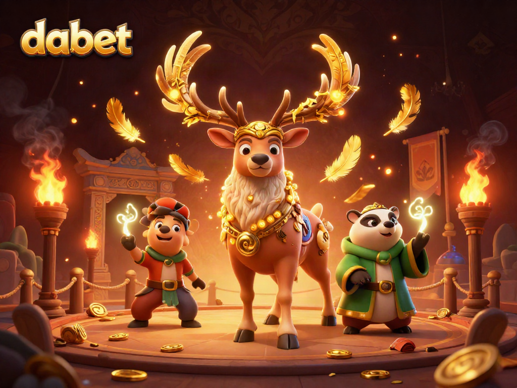 Engage in thrilling gameplay with dabet's vibrant casino scene featuring Celtic characters and dynamic elements.