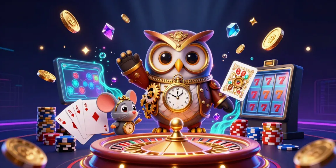 Engage with IWIN's thrilling online games amidst dynamic casino scenes featuring vivid characters and golden winnings.