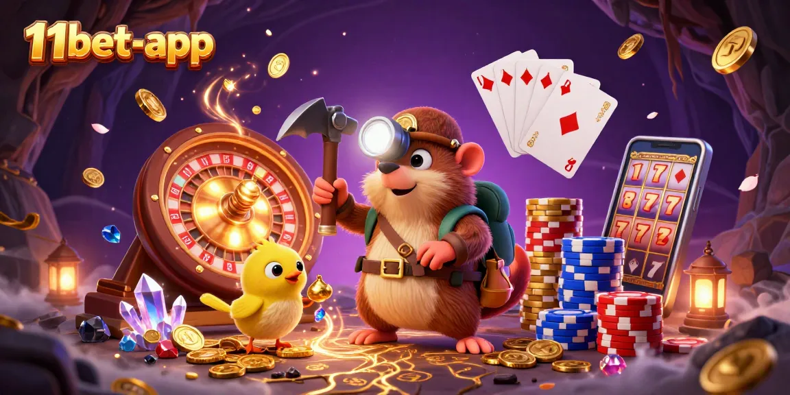 Experience the thrill of winning with 11bet-app as you dive into a vibrant 3D casino adventure.